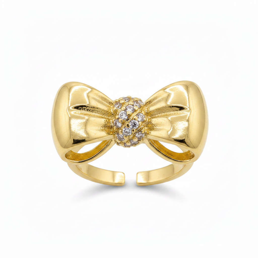 Gold Bow Ring