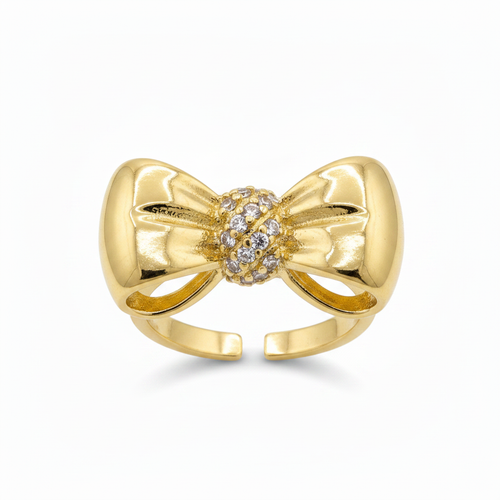 Gold Bow Ring