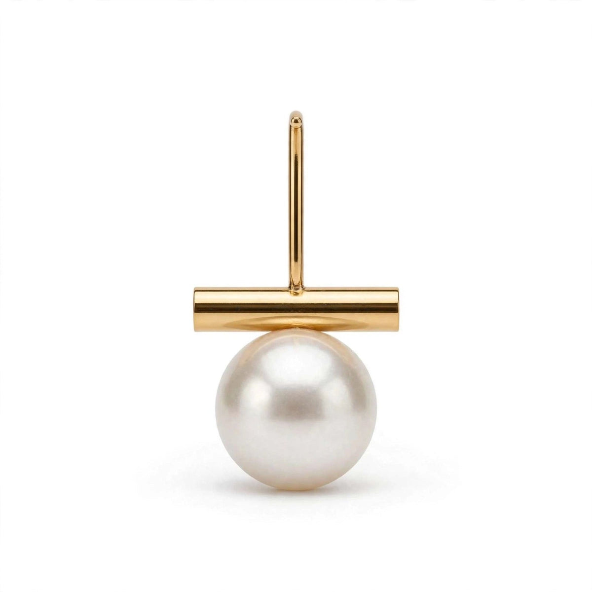 حلق لؤلؤ مطلي ذهب | Gold Pearl Earrings