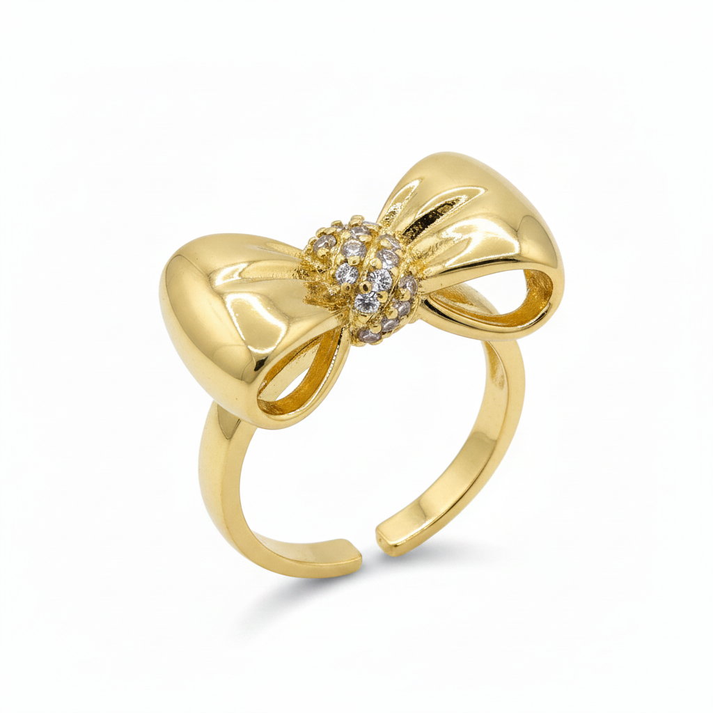 Gold Bow Ring